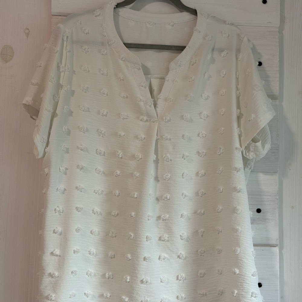 Women's Chiffon PomPom Top
